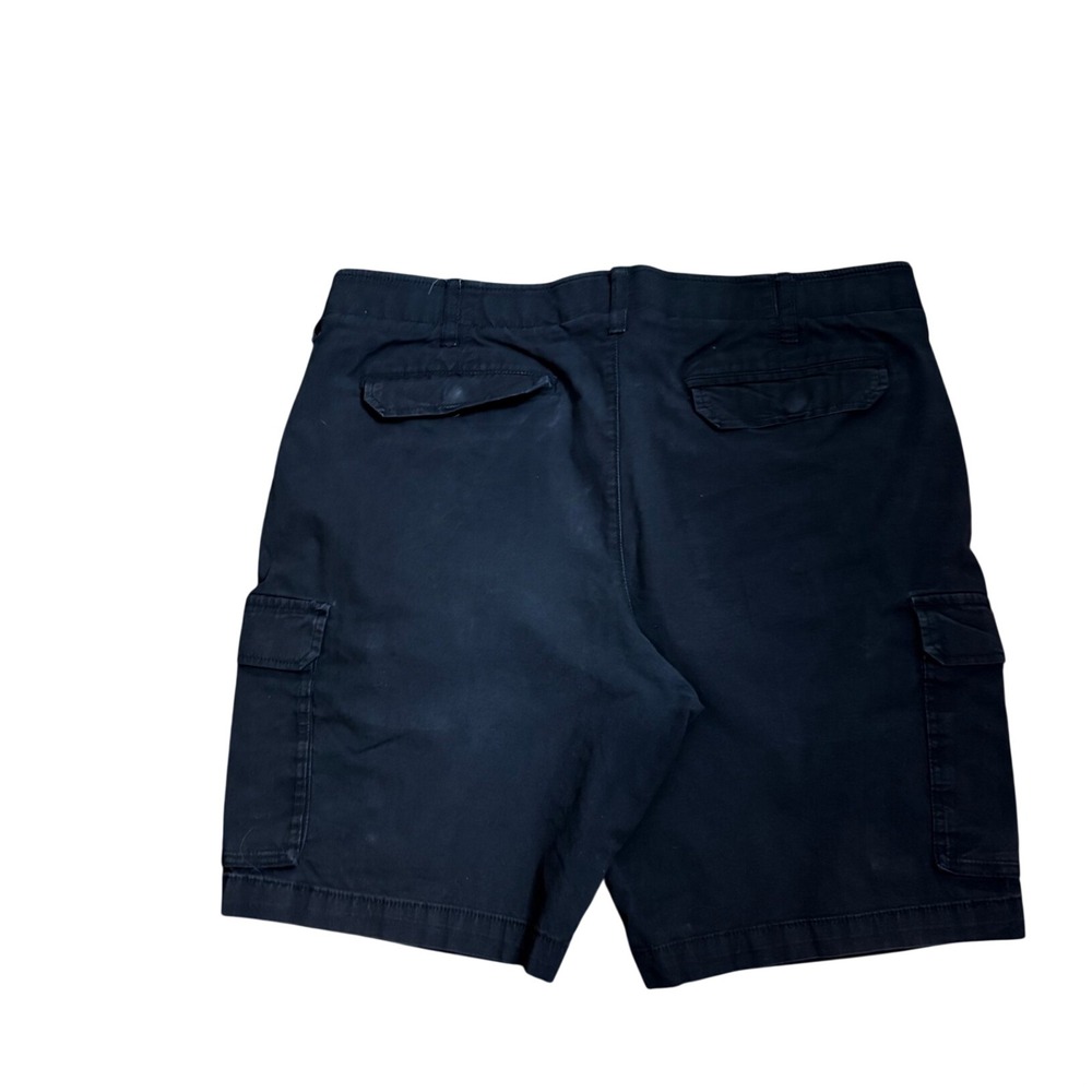 Apt 9 Premier Flex Mens Black Cargo Shorts Size 38 Cotton Stretch RN 73277